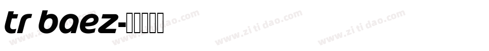 TR Baez字体转换